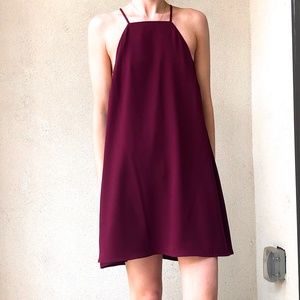 High Neck Apron Dress